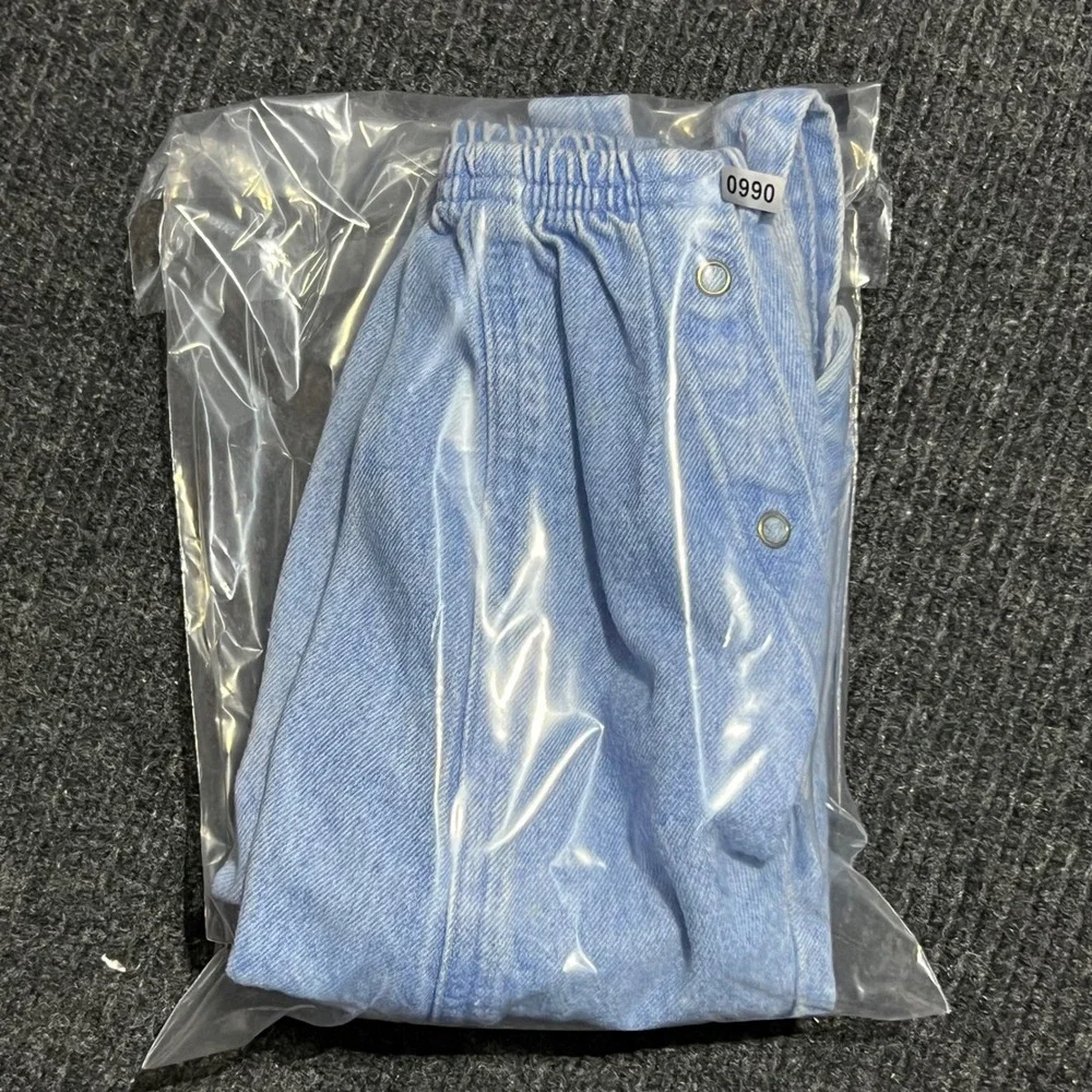 Vintage OshKosh B Gosh Overalls‎ Kids 12-18M Blue Fire Truck Denim Bib USA Made